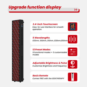 Dispositivo de Terapia de Luz LED PDT de 5 Ondas IDEARED, Panel de Terapia de Luz Infrarroja Cercana, Panel de Terapia de Luz Roja para Uso Doméstico - Product Image 3