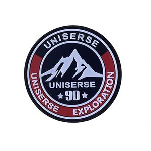 Professional Custom 3D Soft Rubber PVC Round Silicone Lace Iron-On Patch <b>Label</b> <b>Transparent</b> Logo Armband Clothing Backpack Hat - Product Image 1
