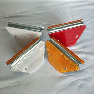 Accesorios para Sistemas de Barreras de Seguridad Vial, Delineador Trapezoidal de Acero para Exteriores, Reflector para Barandillas de Carreteras - Product Image 6