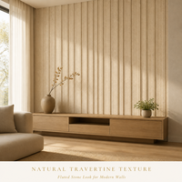 Panel Dinding Veneer Kayu Arang Bambu Travertine Harga Pabrik Langsung Murah Mudah Dipasang untuk Interior Rumah dan Gudang