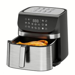 Nouvelle Conception 2026 Friteuse à Air Électrique en Acier Inoxydable Grande Capacité 9L Écran Tactile Numérique LCD Moderne pour Maison et Hôtel - Product Image 2