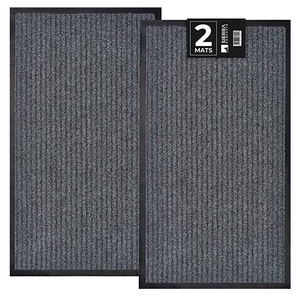 Easy Clean Tapis de sol en tissu polyester résistant à la poussière et à l'absorption d'eau Tapis de porte sur mesure pour augmenter la friction - Product Image 5