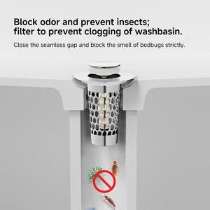 Filtro de Desagüe para Fregadero de Acero Inoxidable, Tapón Universal para Lavabo con Núcleo de Resorte, Material ABS304, Calibre Estándar Estadounidense - Product Image 4