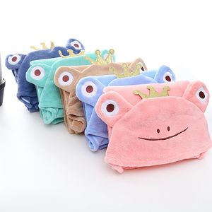 80*80cm Serviette <span class=keywords><strong>de</strong></span> <span class=keywords><strong>bain</strong></span> à capuche pour bébé Visage d'animal mignon Motif <span class=keywords><strong>de</strong></span> dessin animé Polaire corail Poncho <span class=keywords><strong>Cape</strong></span> pour garçons et filles Techniques tissées - Product Image 5