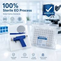 Kit professionnel de perçage d'oreilles stérile avec 98 clous, miroir et stylo marqueur pour bijoux de piercing corporel