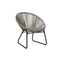 Chaise en rotin pour l'extérieur Garden Leisure Ensemble table à thé trois pièces pour balcon