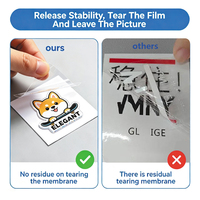 Nouveau produit HONGCAI : Film autocollant PET DTF A&B pour impression par transfert à froid, format A3 (30 cm), pour imprimante UV
