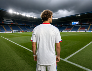 Maillot de football respirant à séchage rapide pour homme, manches courtes, entraînement athlétique et course à pied, vêtements de sport décontractés - Product Image 4