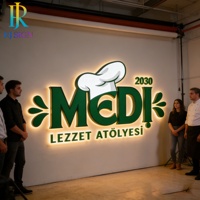 Enseignes LED Commerciales Personnalisées à Haute Luminosité, Lettrage 3D en Acrylique Illuminé, Plaque Publicitaire pour Façade de Magasin, Fabrication sur Mesure
