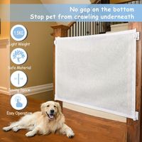 Chien Pet Mesh Gate Escaliers Barrière de sécurité pour bébé Barrières pour escalier Pas de perçage pour l'intérieur vers Banister Baby Gates pour escaliers