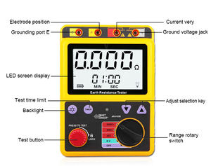 Pince numérique SMART AR4105B testeur de résistance au sol avec 2/3 lignes 0-2000 Ohm affichage du capteur de plage - Product Image 4