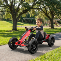 Voiture de course électrique pour enfants alimentée par batterie 12V, siège réglable, kart à 4 roues pour l'extérieur