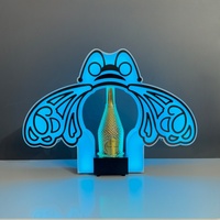 Nouveau design, porte-bouteilles lumineux en forme d'abeille à LED, rechargeable, présentoir à vin rouge et champagne pour bar, KTV, boîte de nuit