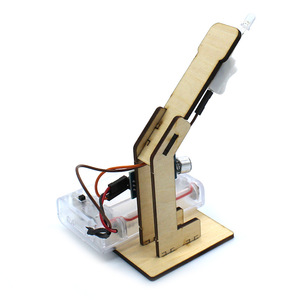 Kit de luz con control de sonido de madera, juguete educativo científico, modelo de ensamblaje DIY para niños de 7 a 9 años, operación manual, geométrico - Product Image 1
