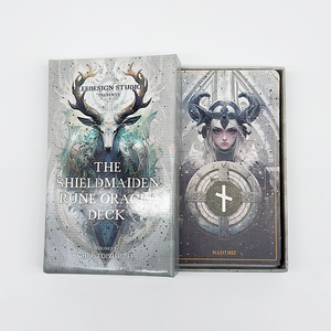 Etiqueta privada Impresión de lámina de oro Beautiful Power Motivational <span class=keywords><strong>Girl</strong></span> Mental Oracle Tarot Cards Deck con folleto complementario - Product Image 3