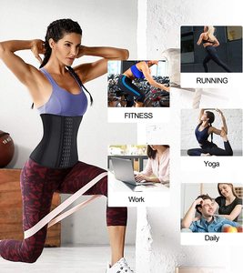 Women's 4 Row Hooks Sweat Waist Trimmer Shaper Breathable Exercise Workout Sauna for <strong>Weight</strong> Loss <strong>Trainer</strong> - Product Image 4