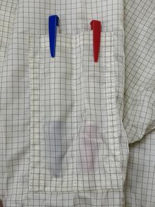 Combinaison de sécurité antistatique en polyester à fibres de carbone multicolores confortable, grille de 5 mm, niveau D de salle blanche, unisexe, vêtements de protection - Product Image 3