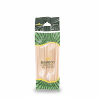 Brochettes en bambou pour barbecue, robustes et jetables, pour grillades de shish kebab