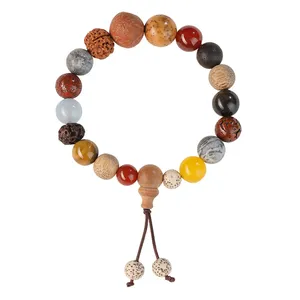Pulsera de 18 cuentas de Buda colorida para hombres y mujeres, pulseras de cuentas de la <span class=keywords><strong>suerte</strong></span>, accesorios de joyería - Product Image 5