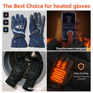 Gants chauffants coupe-vent avec logo personnalisé, gants chauffants durables pour moto, gants de cyclisme respirants pour la randonnée en plein air, les voyages, la pêche - Product Image 2