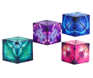 กล่องปริศนาทรงลูกบาศก์ทรงเรขาคณิตใช้งานได้จริงผลิตช่องเสียบแฮปปี้3D ทรงลูกบาศก์แบบพลิกได้ - Product Image 1