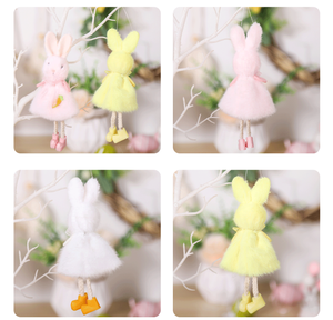 Decoración de Pascua, Adorno Colgante de Conejito en Colores Pastel, Decoración para Ventanas de Pascua, Adornos Colgantes, Recuerdos para Fiestas Familiares de Pascua, Regalos para el Hogar - Product Image 3