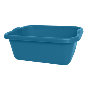 Cubo rectangular de plástico azul de 14 litros para limpieza y almacenamiento - Product Image 1