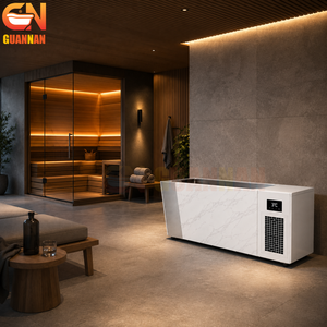 Bain froid en acier inoxydable pour hôtel et complexe hôtelier avec système de refroidissement intégré pour zones de bien-être haut de gamme - Product Image 1
