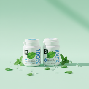 Fournisseur de bonbons, <span class=keywords><strong>chewing</strong></span>-<span class=keywords><strong>gum</strong></span> personnalisable <span class=keywords><strong>sans</strong></span> sucre, menthe verte, rafraîchissant l'haleine, <span class=keywords><strong>sans</strong></span> <span class=keywords><strong>gluten</strong></span>, végétalien, 60 pièces par bouteille - Product Image 4