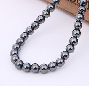 Perles <span class=keywords><strong>en</strong></span> hématite naturelle AA <span class=keywords><strong>en</strong></span> vrac pour la fabrication de bijoux, bracelets, colliers, boucles d'oreilles - Product Image 4