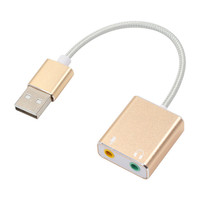 Vention — carte son externe USB 7.1 avec interface audio, en métal, 2.0