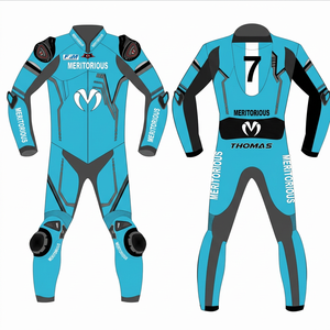 Traje de Carreras de Motocicleta Personalizado MERITORIOUS INTERNATIONAL, Unisex, Manga Larga, Impresión por Sublimación, Secado Rápido, para Todas las Estaciones, de Cuero - Product Image 5