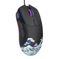 Souris sans fil optique LED rétroéclairée mini 2,4 G, portable, USB, pour Mac, ordinateur portable, Windows, RGB, 1600, rechargeable, ABS, ergonomique