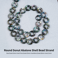 Perles en gros de coquillages naturels d'ormeau, en forme de rond, donut, pentagramme, croix, feuille, ovale, rectangle, tube, pour la fabrication de bijoux DIY