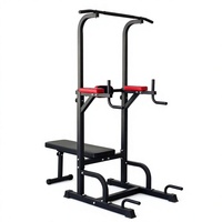 Tour de musculation réglable en acier Gymbopro avec banc, station multifonction pour tractions et dips, pour usage domestique