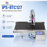 Imprimante jet d'encre TIJ IPS-8TC127 en ligne avec convoyeur pour sacs d'emballage plastique