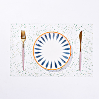 Set de napperon coloré antidérapant, en 6 rouleaux, coupe libre, personnalisé, tapis de table de cuisine