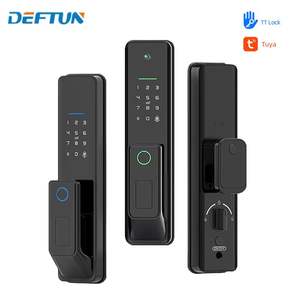 स्टेनलेस स्टील 5050 डबल जीभ इलेक्ट्रॉनिक मोटिय फिंगरप्रिंट पहचान कैमरा डिजिटल कीपैड अपार्टमेंट स्मार्ट लॉक - Product Image 2