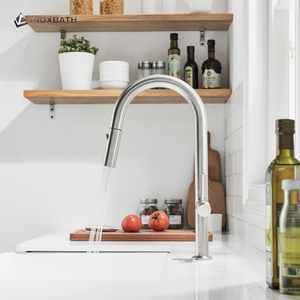 <span class=keywords><strong>Rubinetto</strong></span> da Cucina Monocomando in Acciaio Inox 304, Miscelatore a <span class=keywords><strong>3</strong></span> <span class=keywords><strong>Vie</strong></span> con Doccetta Estraibile Flessibile per <span class=keywords><strong>Lavello</strong></span> - Product Image 3