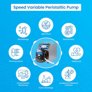 Pompe péristaltique mini Reway en acier inoxydable avec moteur pas à pas, pompe de process électrique, raccord de tuyau flexible, OEM - Product Image 5