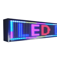Écran de défilement de texte à LED Écran de bande électronique couleur extérieure Tête de porte Écran publicitaire à LED étanche