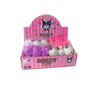 Set di giocattoli morbidi Kuromi 3+ giocattoli in plastica da schiacciare per bambini, regalo unisex originale - Product Image 1