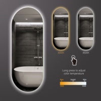 BATHNOLOGY Moderne Mur Monté LED Lumineux Salle De Bains Vanité Rétro-Éclairé Arche De Bain Miroirs Conception Illuminée