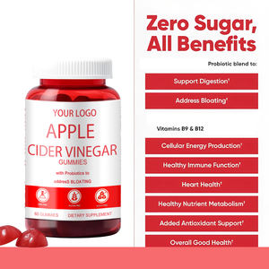 OEM/ODM Label pribadi bebas gula cuka sari apel Gummies-mengandung Vitamin B12 dan suplemen probiotik - Product Image 2
