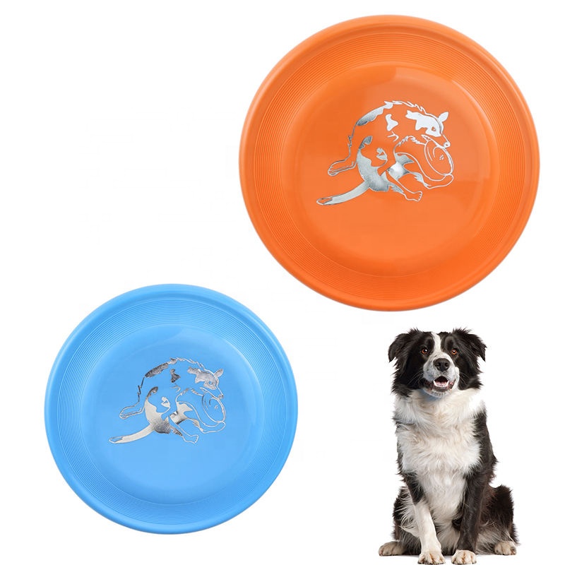 Suyu Pet açık üretici toptan 235mm Dia. Uçan disk köpek oyuncaklar Pet çiğnemek oyuncaklar köpekler için özel yuvarlak uçan disk