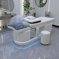 Tête de thérapie par l'eau pour le lavage des cheveux thaïlandais multifonctionnel Lit de shampooing pour spa