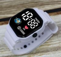 Jam Tangan Digital Elektronik LED Silikon Murah Grosir untuk Anak Pelajar Jam Tangan Olahraga
