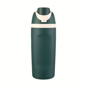 Botella de Agua Deportiva Personalizada, Libre de BPA, Aislada al Vacío, Ecológica, de Acero Inoxidable, de 16 oz, con Pajita, para Viajes y Automóvil - Product Image 2