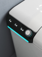 Salle de bain de luxe en céramique intelligente impulsion sans réservoir fonction de nettoyage Wc toilette intelligente avec lavage de bidet