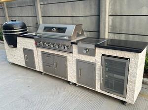 2026 Dorene Hot-sale costruito in pietra Design moderno <span class=keywords><strong>cucina</strong></span> esterna classica <span class=keywords><strong>cucina</strong></span> all'aperto con Grill e Kamado - Product Image 4